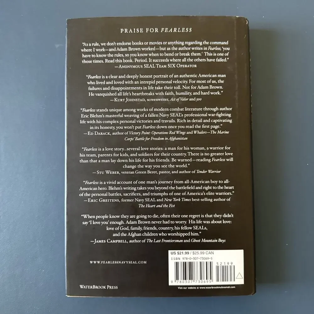 Fearless: The Undaunted Courage and Ultimate Sacrifice of Navy Seal Hardback